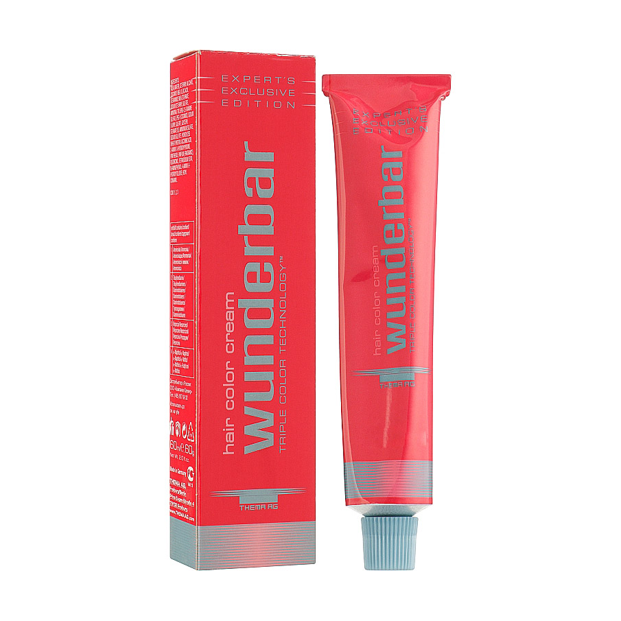 Перманентна крем-фарба для волосся Wunderbar Hair Color Cream 5/3 Light Brown Gold, 60 мл